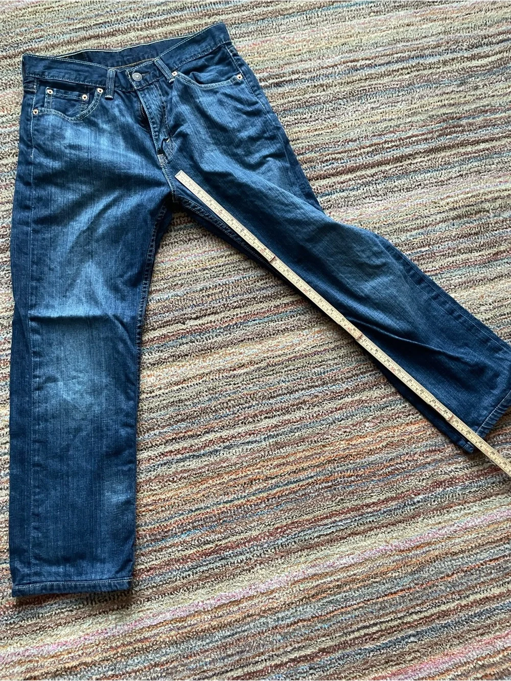 Levi's 505 Men's Indigo Blue Straight Jeans Size 30x30